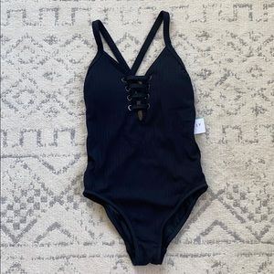 NWT Seafolly Australia Inka Rib One Piece - Size 4